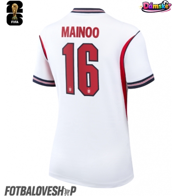 Anglie Kobbie Mainoo #16 Dámské Domácí Dres MS 2026 Krátký Rukáv